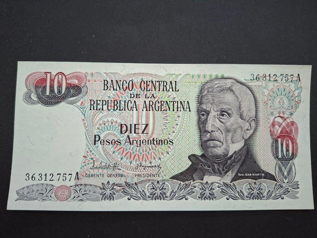 argentinie 10 pesos, Postzegels en Munten, Bankbiljetten | Amerika, Verzenden, Zuid-Amerika, Los biljet