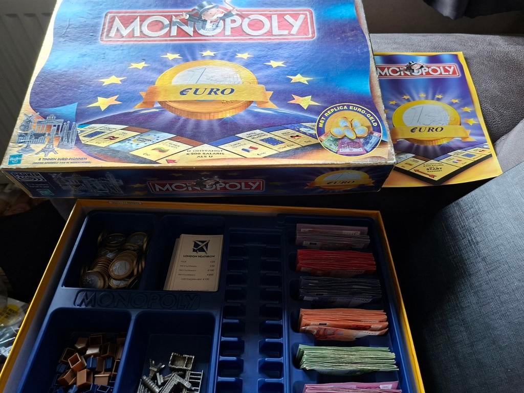 Monopoly euro, Hobby en Vrije tijd, Gezelschapsspellen | Bordspellen, Ophalen of Verzenden