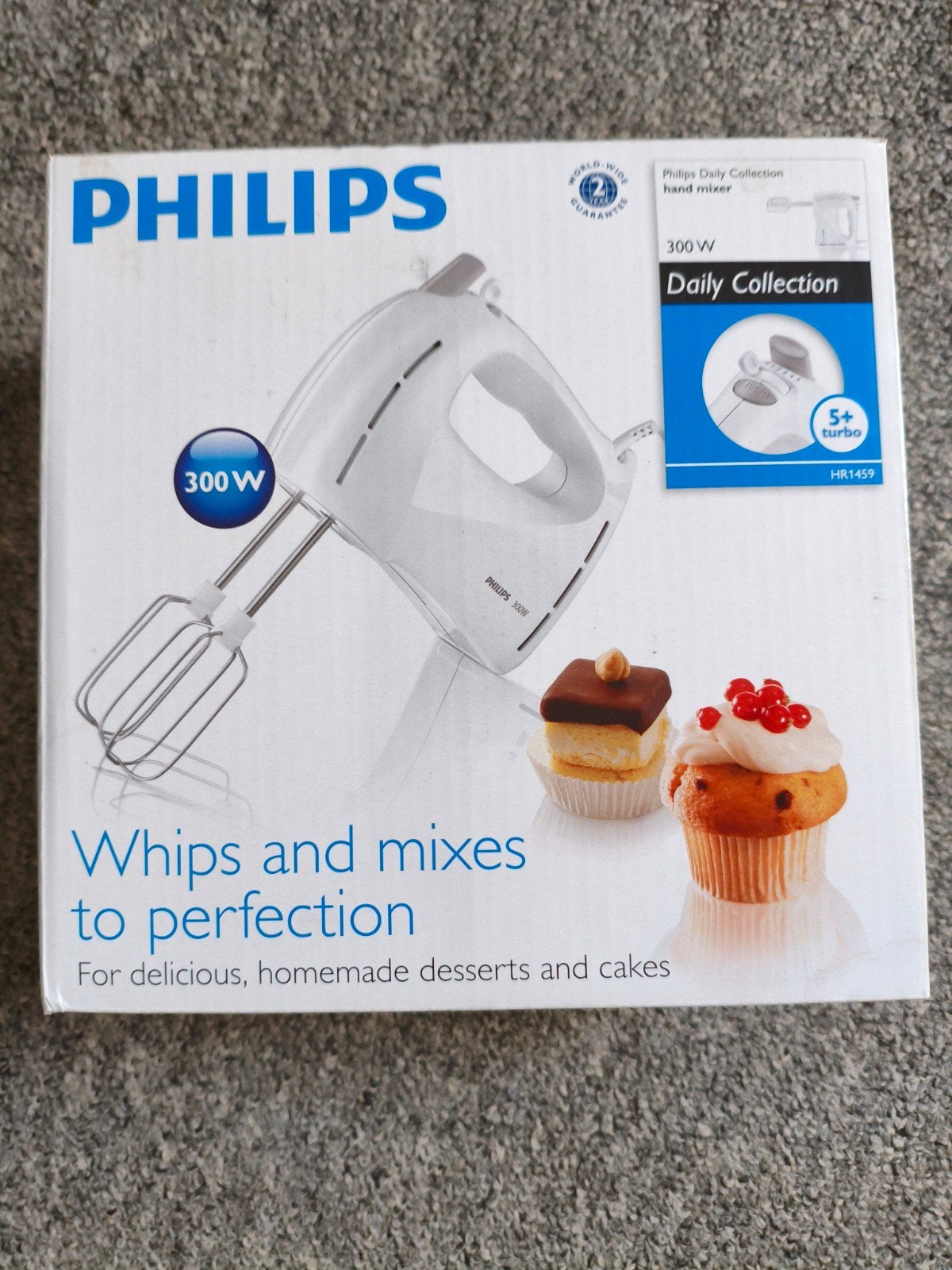 Philips Daily Collection handmixer 300W - Nieuw in doos, Witgoed en Apparatuur, Ophalen of Verzenden, Nieuw, 3 snelheden of meer