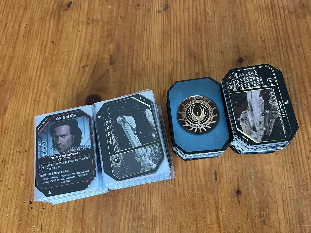 Grote stapel Battlestar Galactica kaarten, Ophalen, Gebruikt, Meerdere kaarten