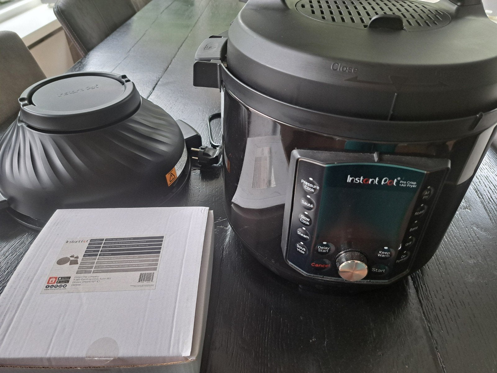 Instant pot multicooker;  slowcooker en airfryer, Ophalen