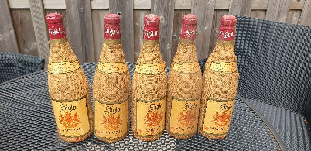 5 x Siglo Majestad Cosecha 1969, Verzamelen, Spanje, Nieuw, Ophalen of Verzenden, Rode wijn