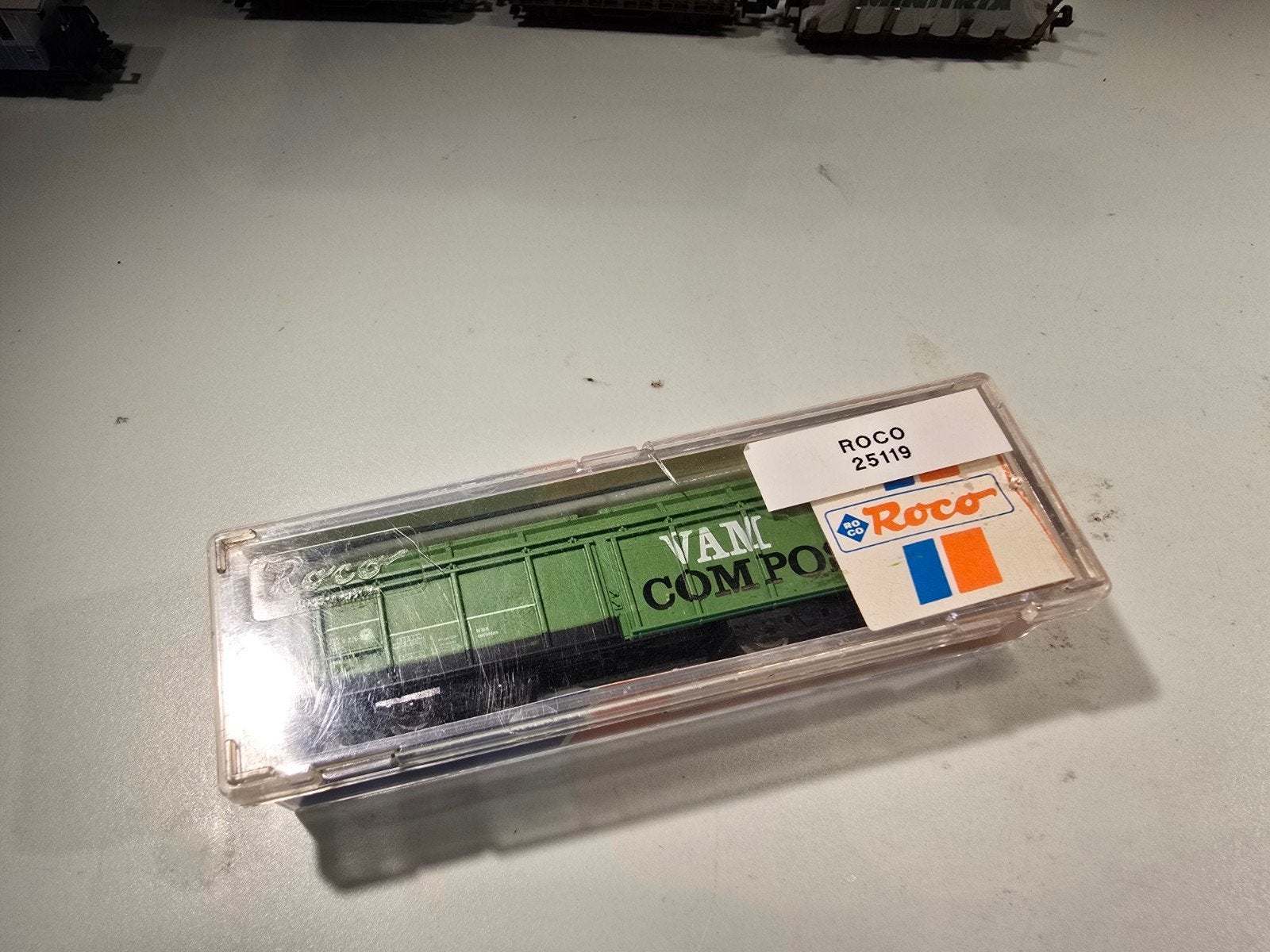 NS Vam compost wagon N spoor trein 1:160, Overige merken, Gelijkstroom, Wagon, Ophalen of Verzenden