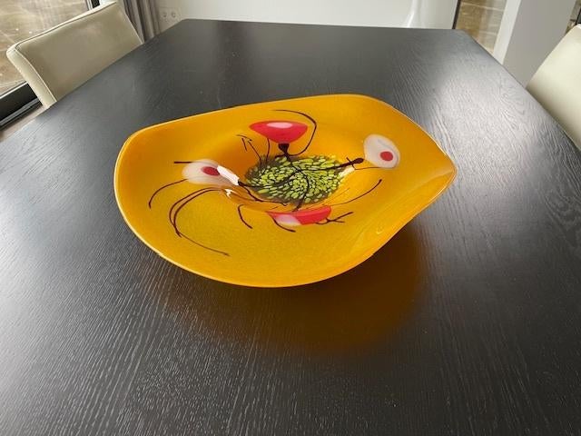 Murano glaskunst schaal Loranto groot model, Ophalen of Verzenden