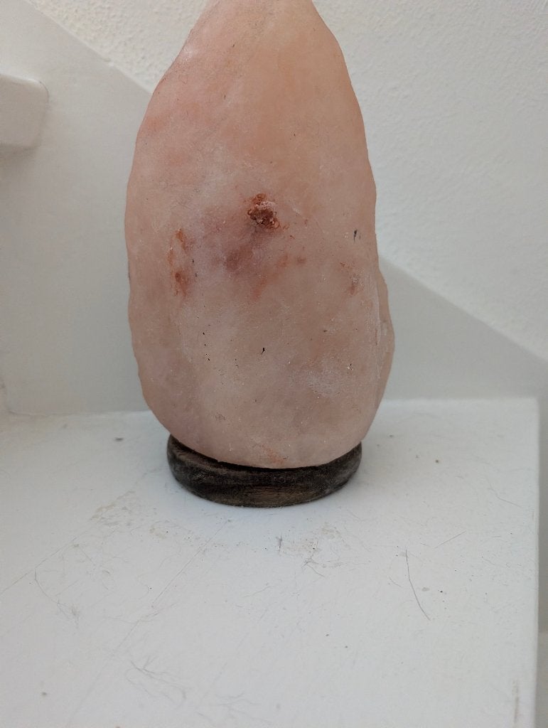 Himalaya Zoutsteen op houten voet, Verzamelen, Ophalen of Verzenden, Mineraal