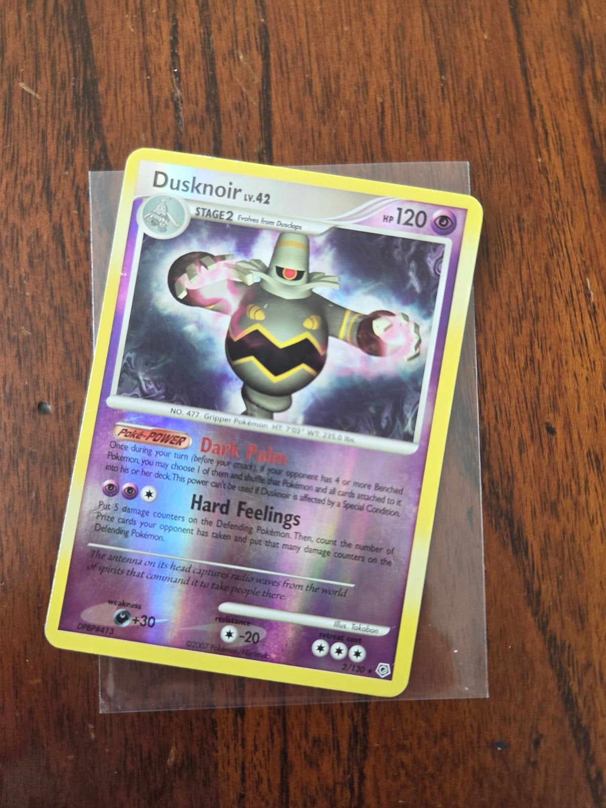 Dusknoir Diamond & Pearl 2/130 Reverse Holo, Ophalen of Verzenden, Gebruikt