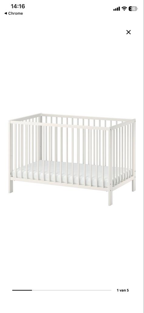 IKEA Gulliver ledikant met Vyssa matras en hoezen, Ophalen, Gebruikt, Ledikant