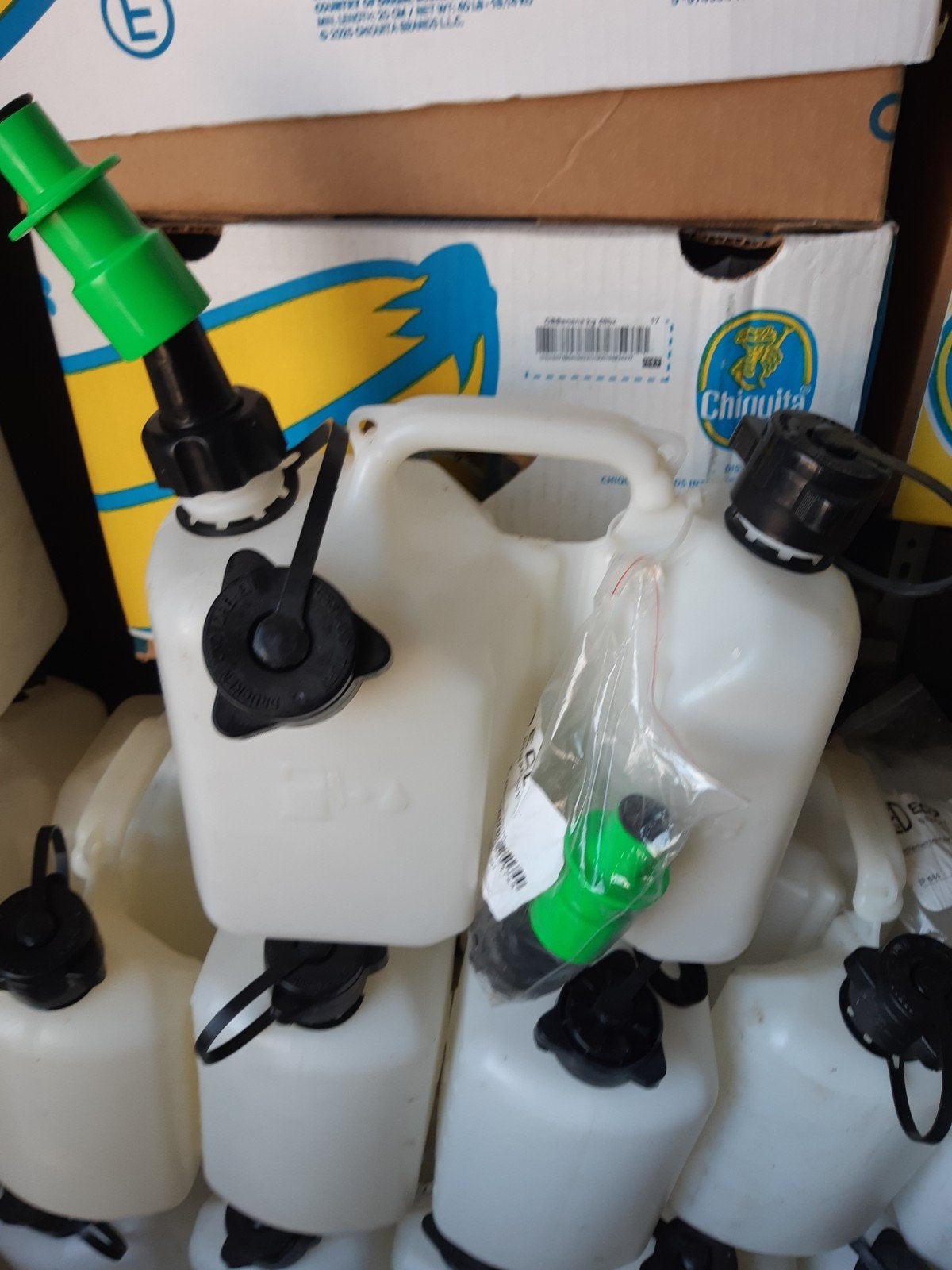 Partij 46x combi jerrycan+vultuit 5 euro, Ophalen, 1200 watt of meer, Kettingzaag, 70 mm of meer