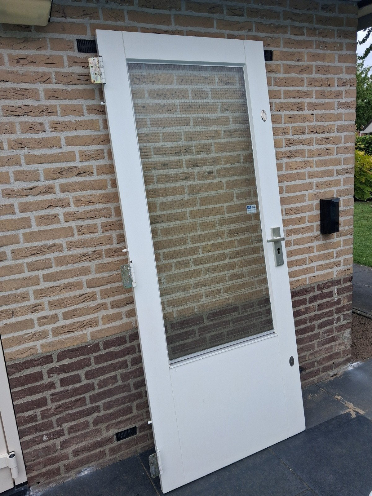 Deur, Doe-het-zelf en Verbouw, Deuren en Horren, Ophalen, Gebruikt, Buitendeur, 200 tot 215 cm