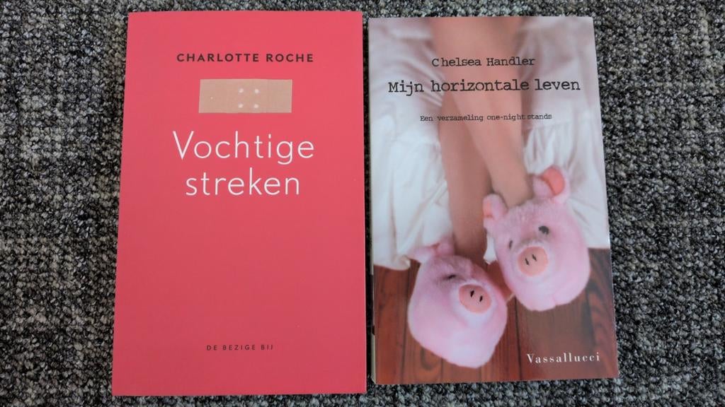 Boeken: Vochtige Streken & Mijn Horizontale Leven, Boeken, Verzenden, Gelezen, Charlotte Roche, Chelsea Handler, Europa overig