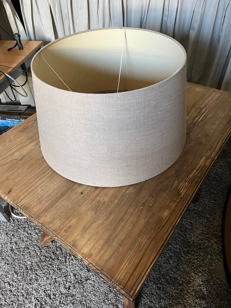 Lampenkap beige, Ophalen, 25 tot 50 cm, Beige, Rond