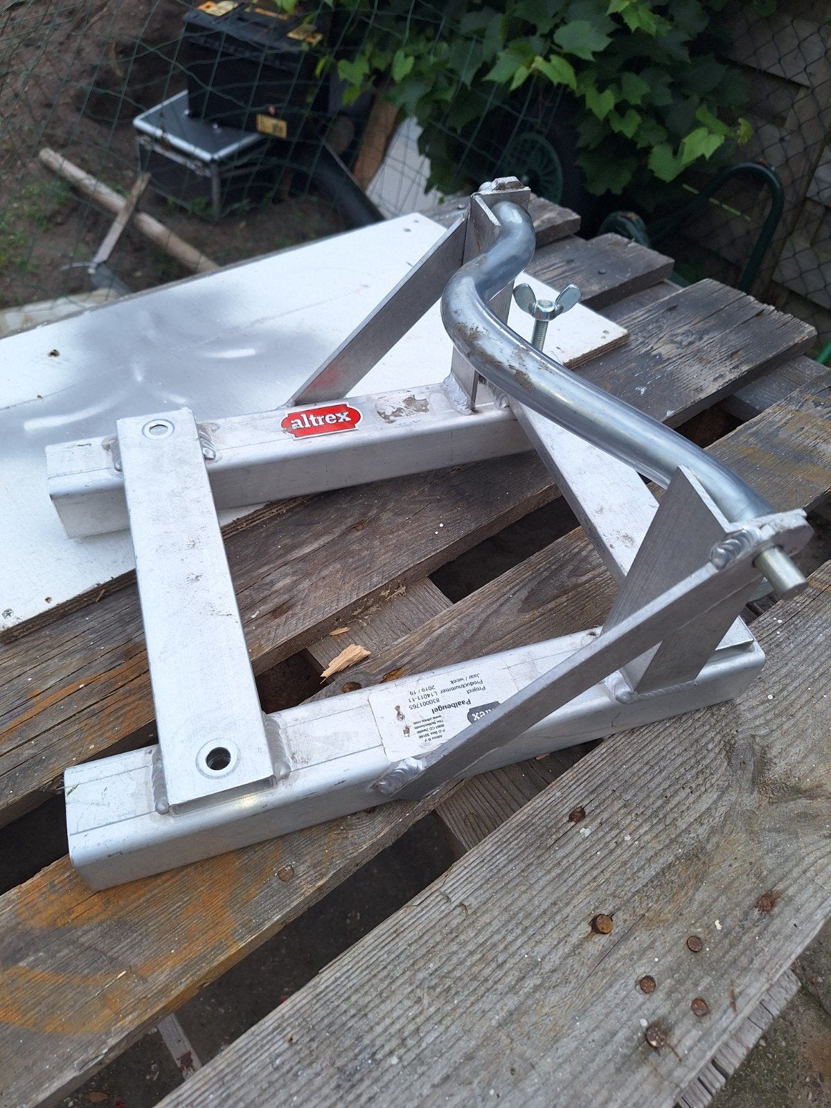 altrex paalsteun, Ophalen, Gebruikt