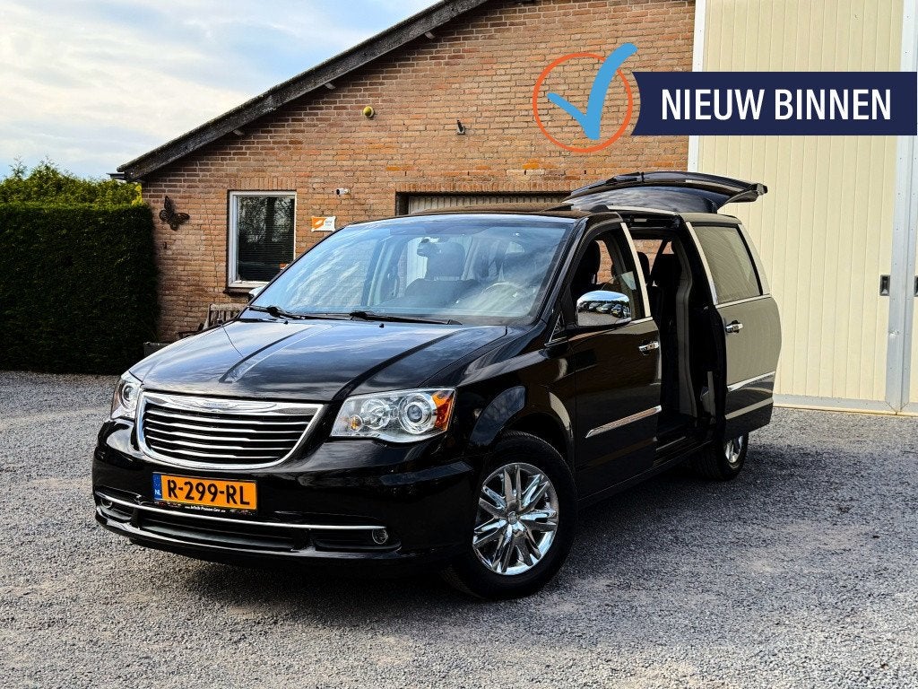 Chrysler Grand Voyager 3.6 V6 LTD PLATINUM Bj.2015 OPEN-DAK, Auto's, Chrysler, Dealer onderhouden, Gebruikt, Zwart, Grand Voyager