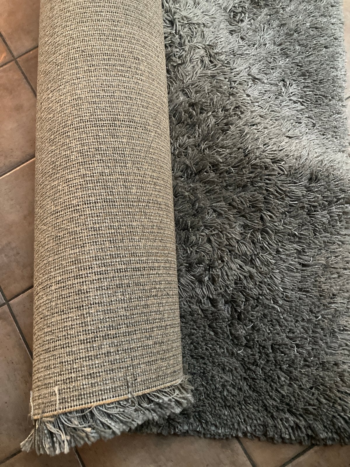 IKEA GÅSER hoogpolig vloerkleed grijs 170x240 cm, Ophalen, 150 tot 200 cm, 200 cm of meer, Zo goed als nieuw