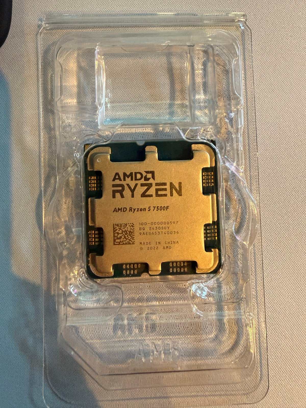 AMD Ryzen 5 7500F Processor, Ophalen, Nieuw, 6-core, 3 tot 4 Ghz