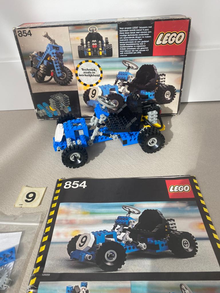 Lego 854 Technic Skelter + Doos, Ophalen of Verzenden, Zo goed als nieuw