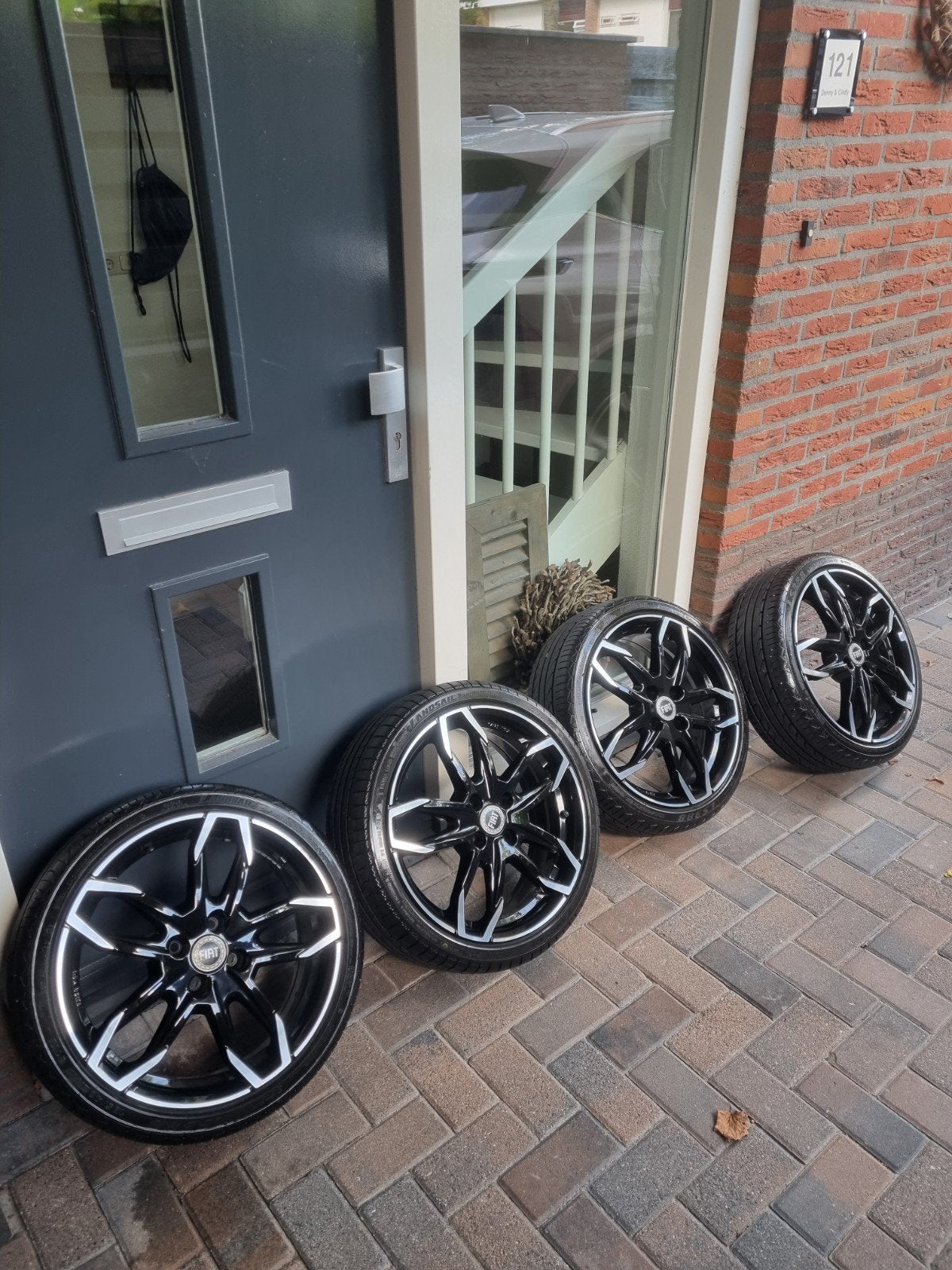 4x98/fiat 500 velgen, Auto-onderdelen, Ophalen, Gebruikt, Velg(en), 17 inch