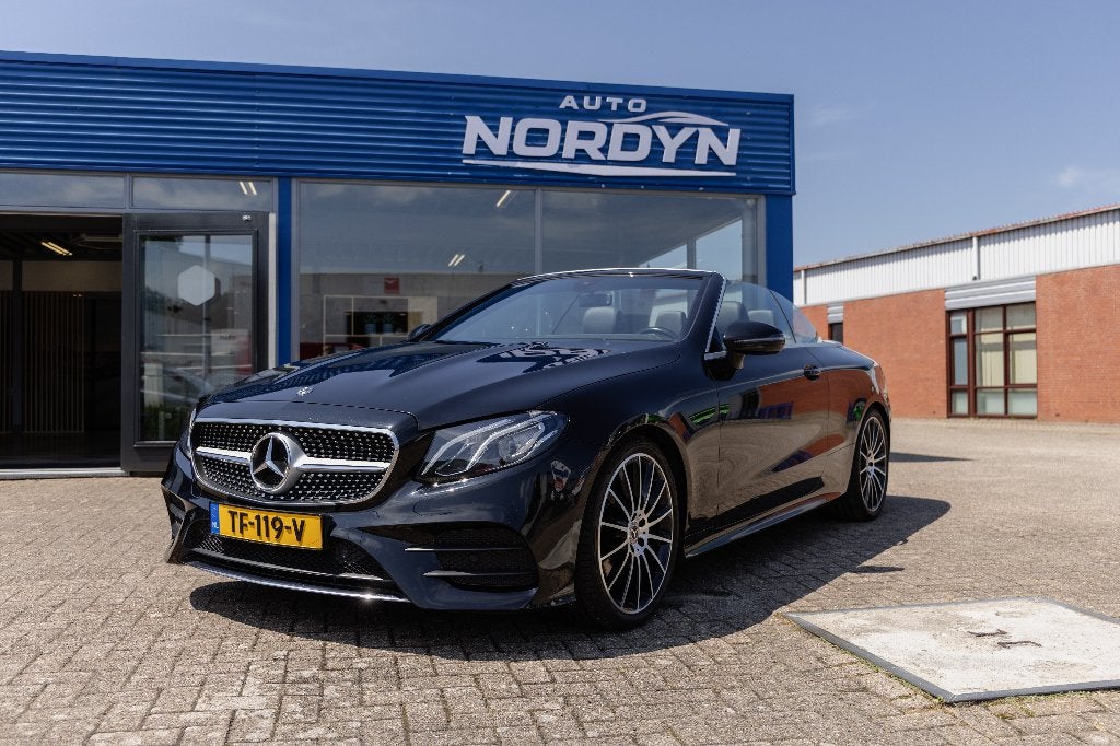 Mercedes-Benz E200 Cabrio 2018 Zwart Burmester sfeer, Achterwielaandrijving, 1800 kg, Zwart, 4 cilinders