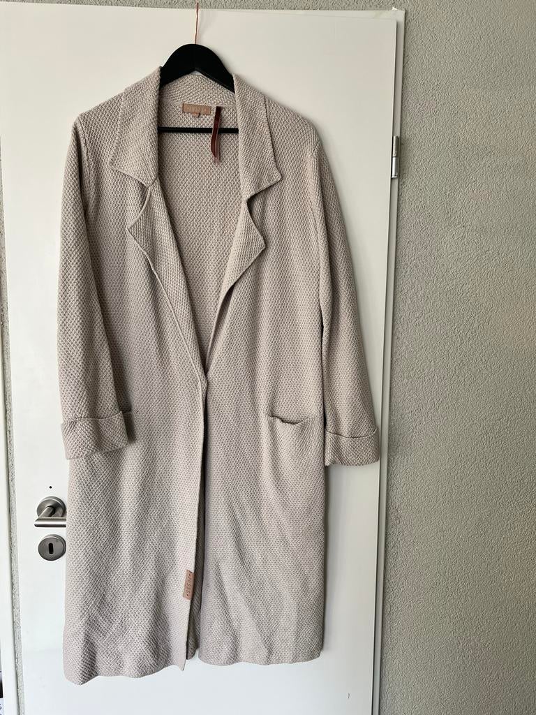 Zusss Lang Vest Beige - One Size, Ophalen of Verzenden, Zo goed als nieuw, Beige