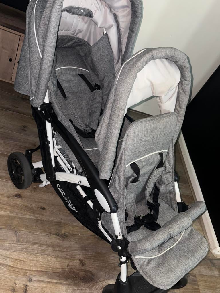 Duo kinderwagen, Kinderen en Baby's, Tweelingen en Meerlingen, Ophalen, Gebruikt, Kinderwagen of Buggy