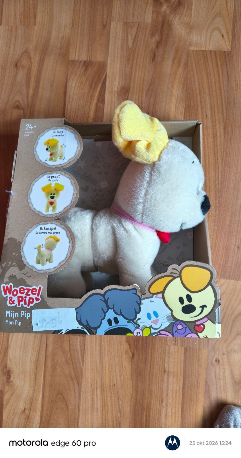 Woezel & Pip Mijn Pip interactieve knuffel nieuw, Ophalen of Verzenden, Nieuw, Overige typen, Met geluid