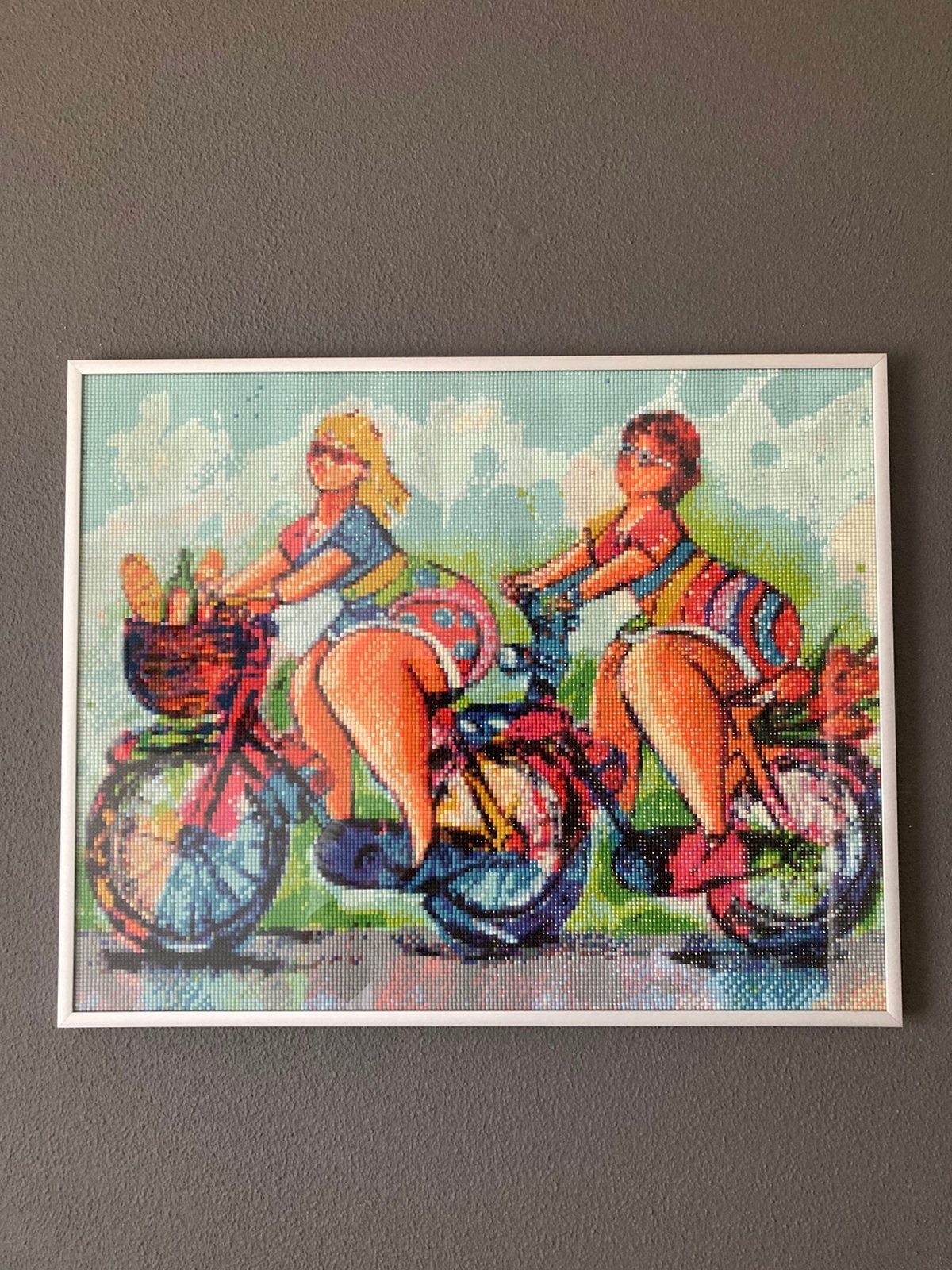 4 diamond painting in lijsten, Antiek en Kunst, Kunst | Schilderijen | Abstract, Ophalen