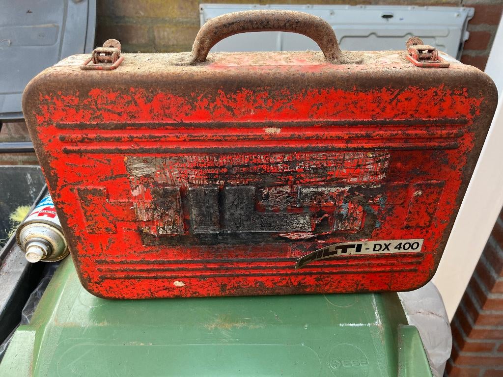 Hilti DX 400 schiethamer, Ophalen, Gebruikt