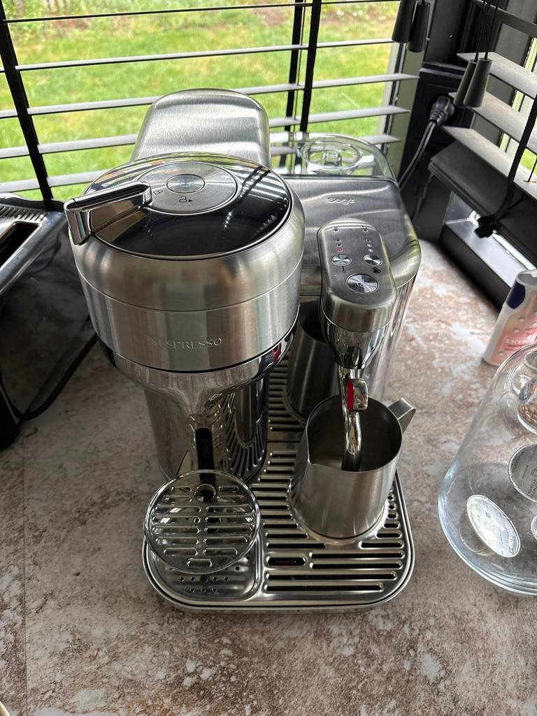 Nespresso Sage Creatista - RVS Koffiezetapparaat, Witgoed en Apparatuur, Koffiezetapparaten, Espresso apparaat, Ophalen of Verzenden