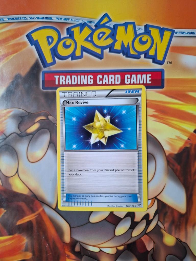 Max revive 120/146 XY Base set pokemon kaart, Ophalen of Verzenden, Gebruikt, Losse kaart