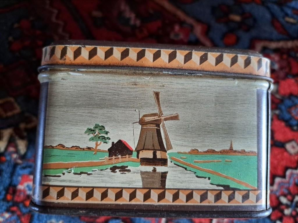 Prachtig Sigarenblikje 'Oude Molen' - Hollands Landschap, Ophalen, Gebruikt, Overige