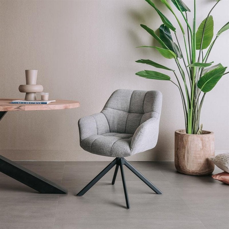 Draaibare eetkamerstoelen met spinpoot, Ophalen, Zo goed als nieuw