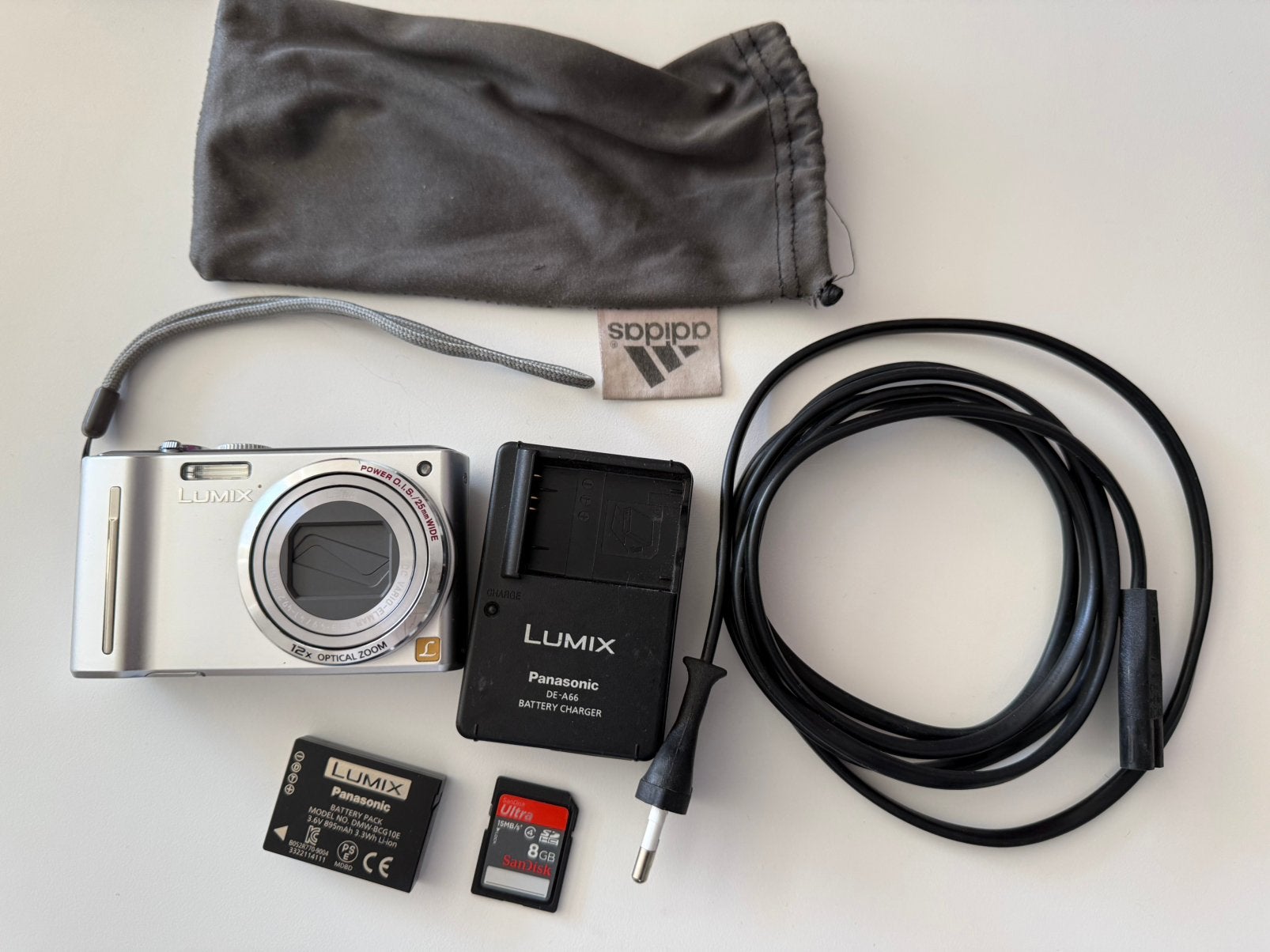 Panasonic Lumix DMC-TZ8, Gebruikt, Panasonic, Accu, Compactcamera