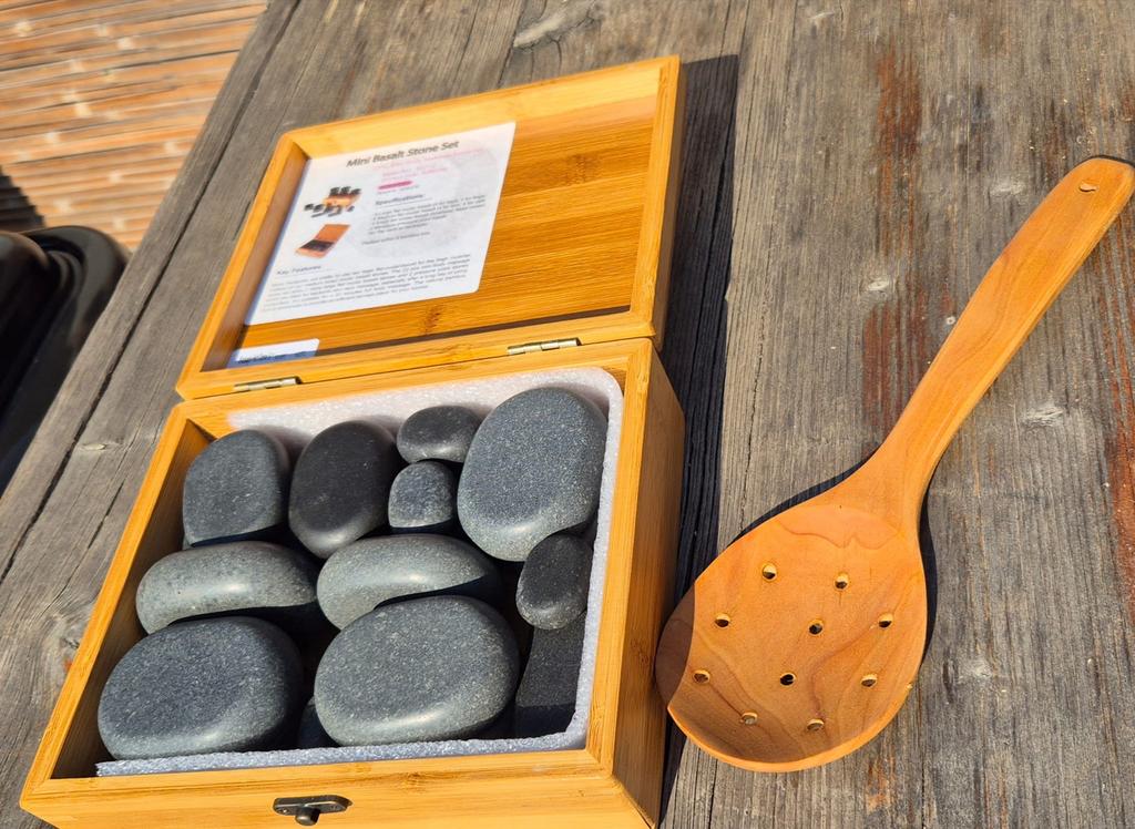 Hotstone massage set, Ophalen