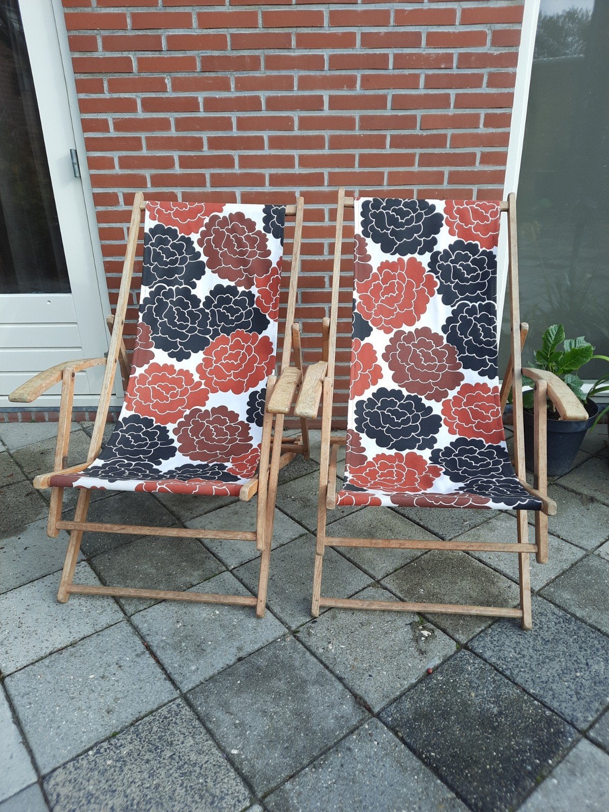 Strandstoelen, Tuin en Terras, Ophalen, Hout