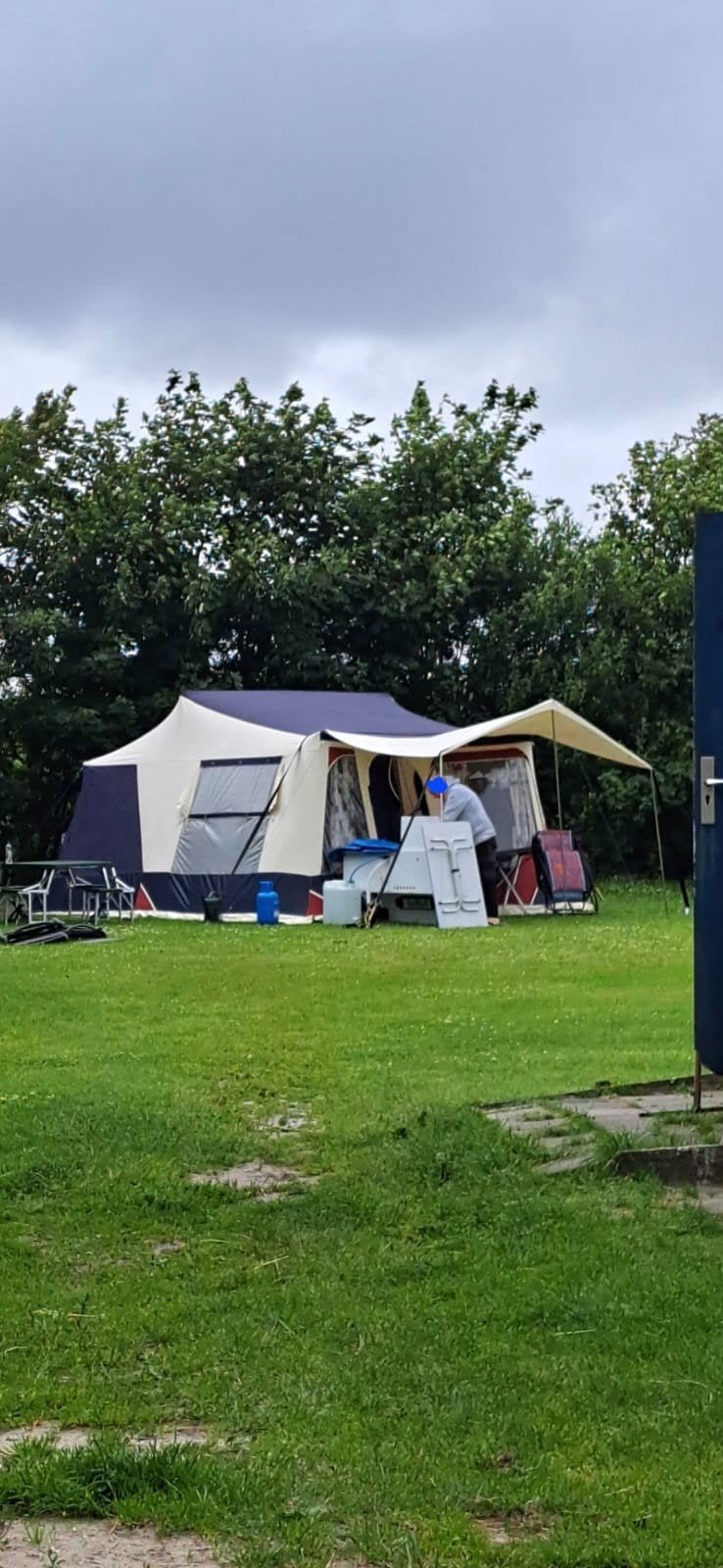 Jamet Jametic 321 vouwwagen uit 2007 met mobiele keuken, Blauw, Ophalen of Verzenden, Jamet, Tot en met 6