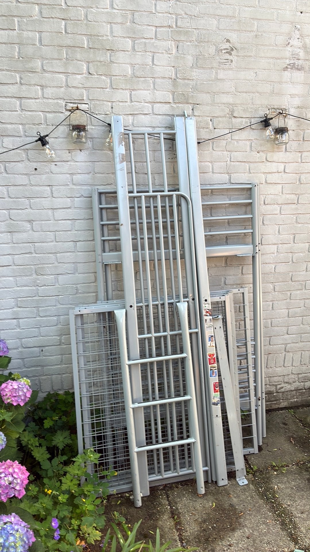 Ijzer stapelbed, Ophalen, Gebruikt, 90 cm, 160 tot 180 cm