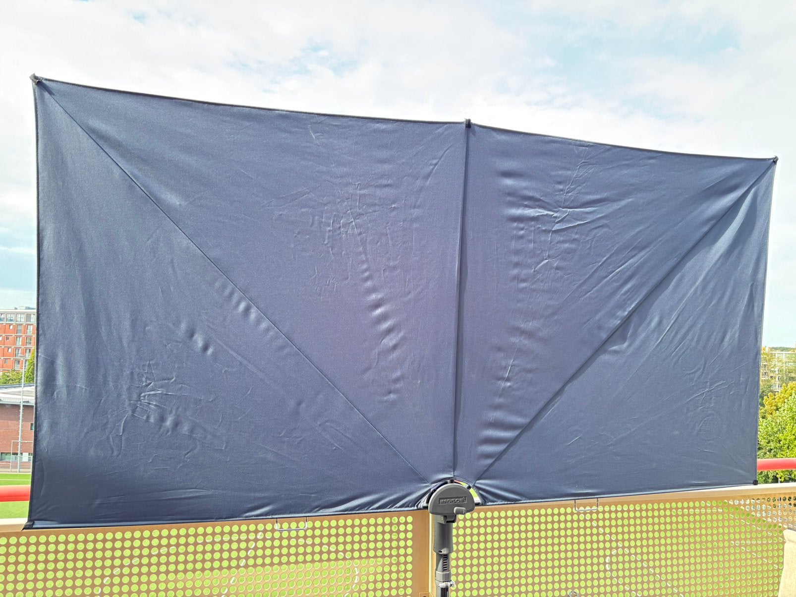 Madison parasol Sun Square voor balkon/dakterras, Ophalen, Verstelbaar, Gebruikt, 2 tot 3 meter