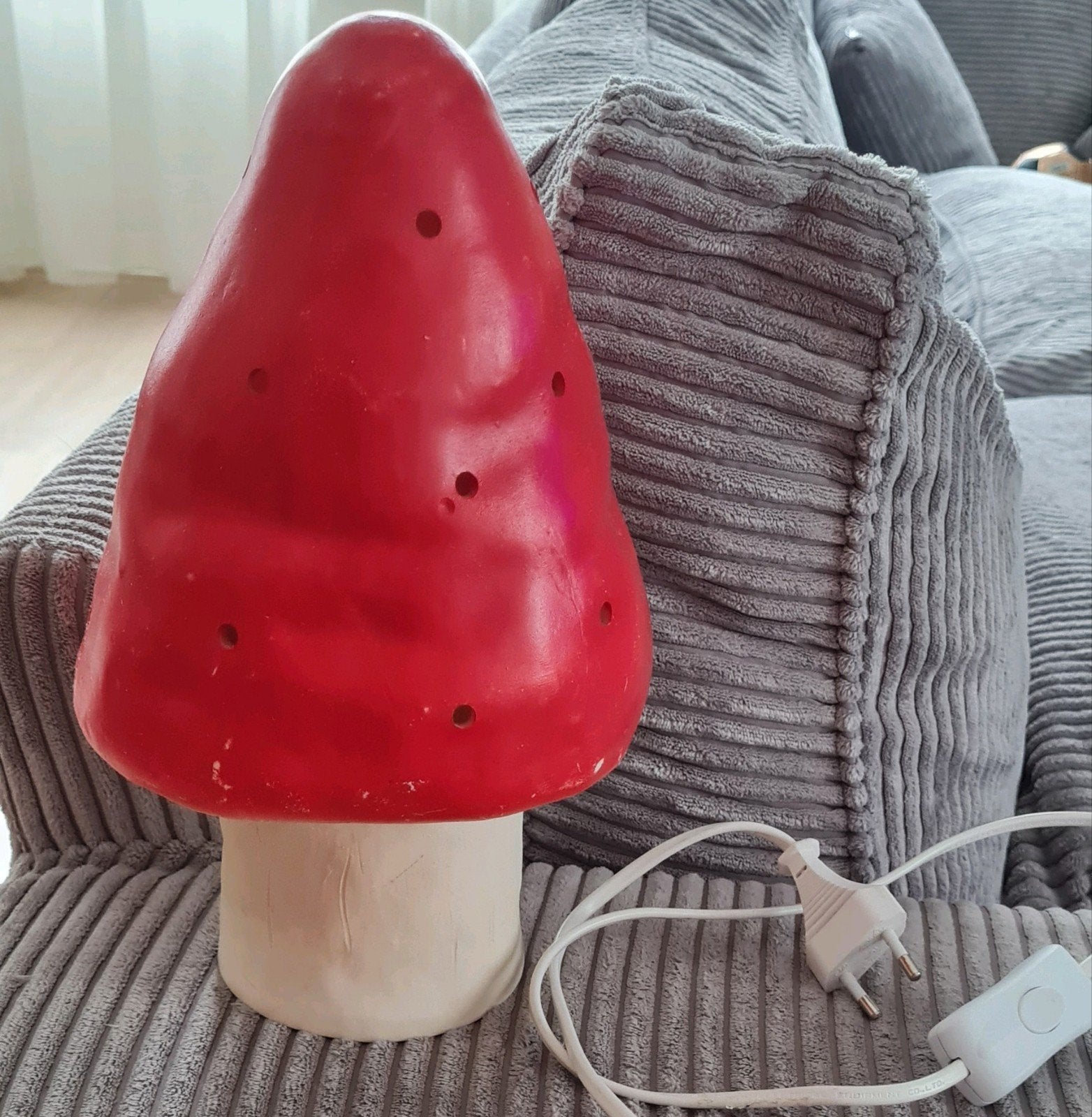 kinderkamer lamp paddestoel, Ophalen