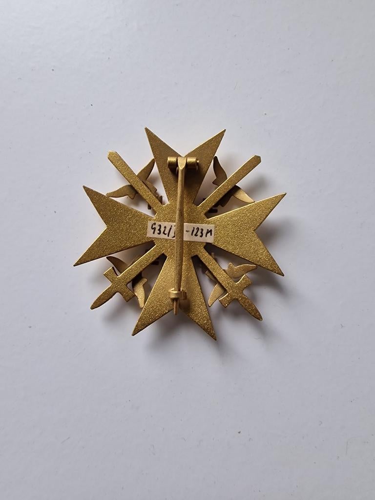 Spaans kruis in goud, Ophalen of Verzenden, Landmacht, Duitsland, Lintje, Medaille of Wings