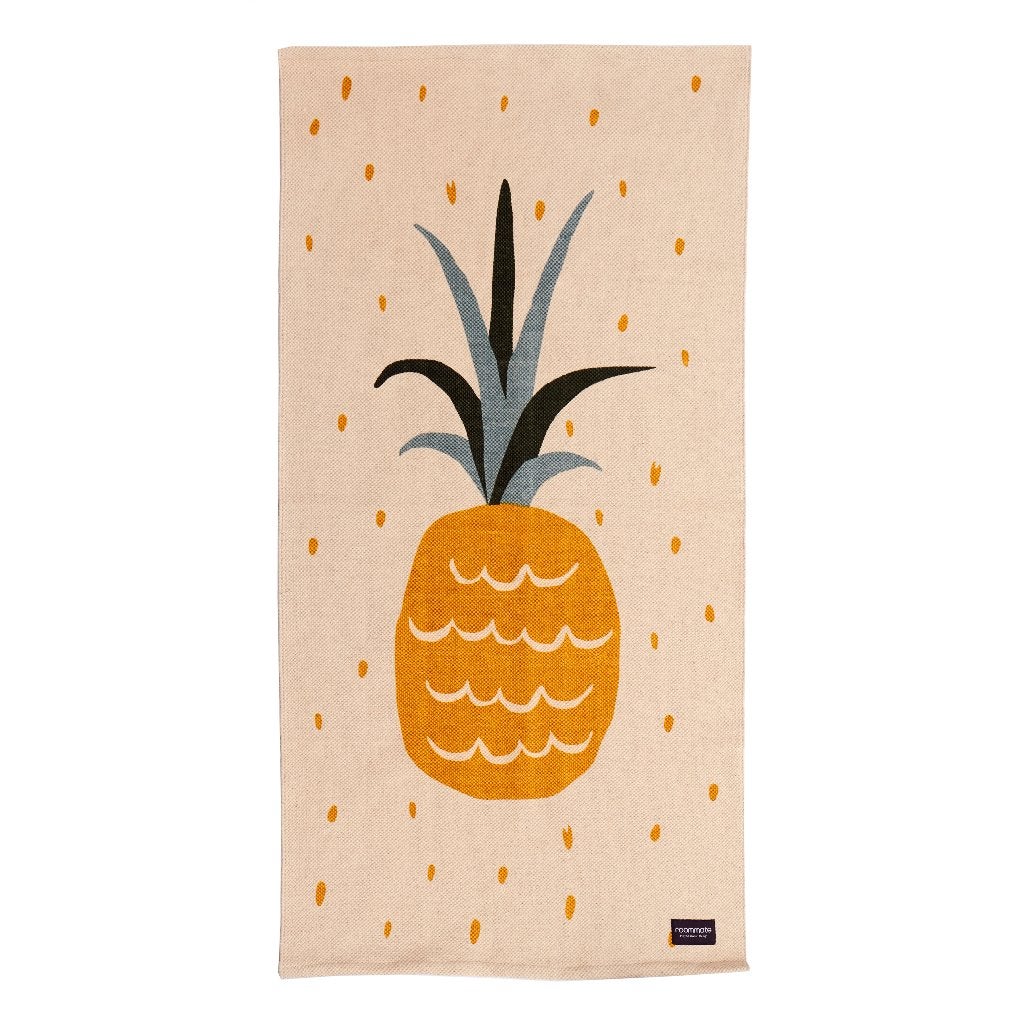 Kindervloerkleed Vloerkleed Tropisch Ananas Roommate, 100 tot 150 cm, Info@roommate.dk, Tæbyvej 5 2610 Rødovre, Roommate