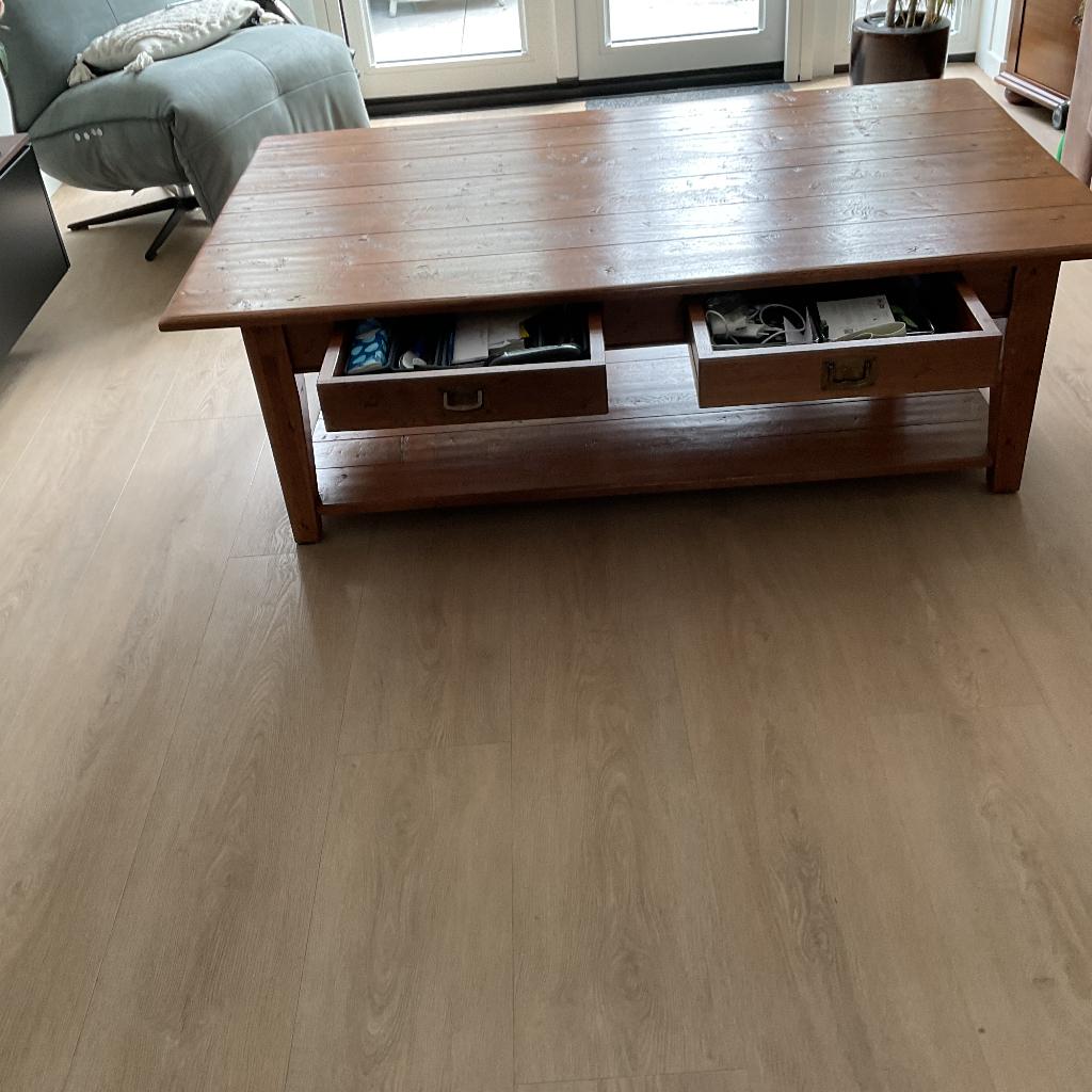 Salontafel, Ophalen, Eikenhout, 50 tot 100 cm, Zo goed als nieuw