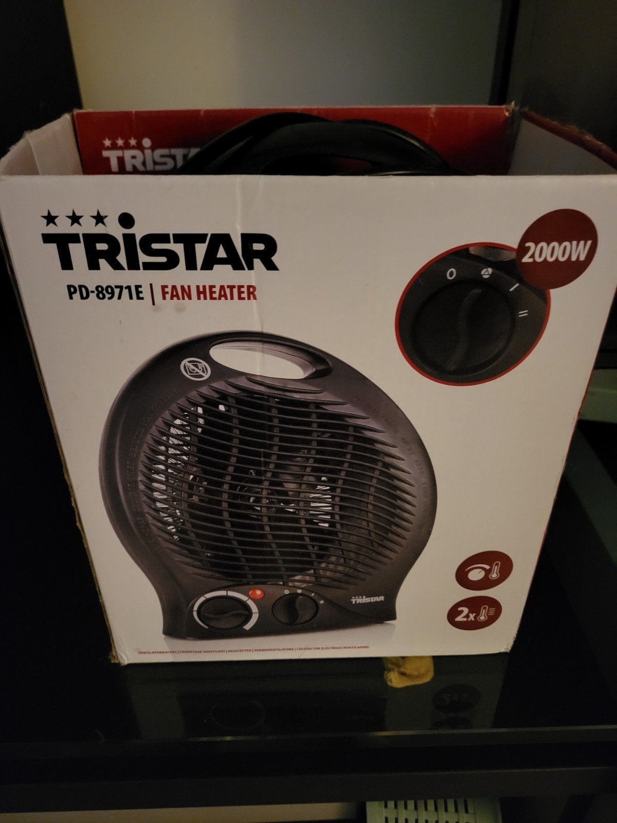 Tristar PD-8971E Ventilator Kachel 2000W, Witgoed en Apparatuur, Ventilatoren, Ophalen, Nieuw, Vloerventilator