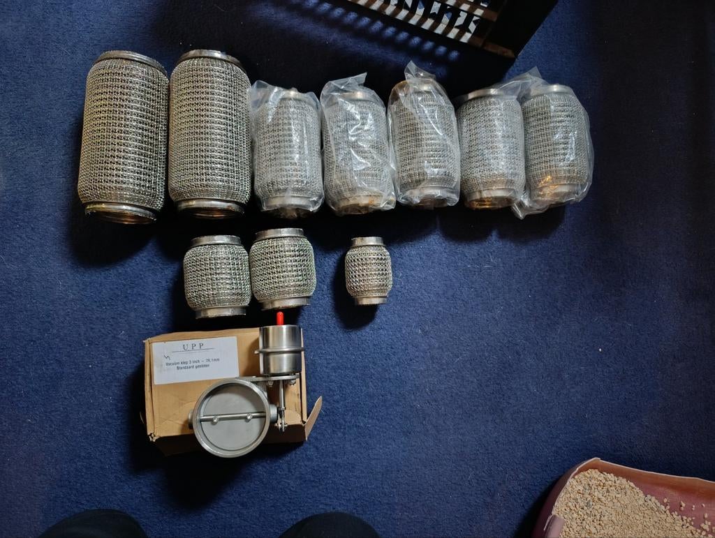 Flexibele uitlaatstukken & uitlaatklep 76mm vacuüm, Ophalen of Verzenden, Nieuw