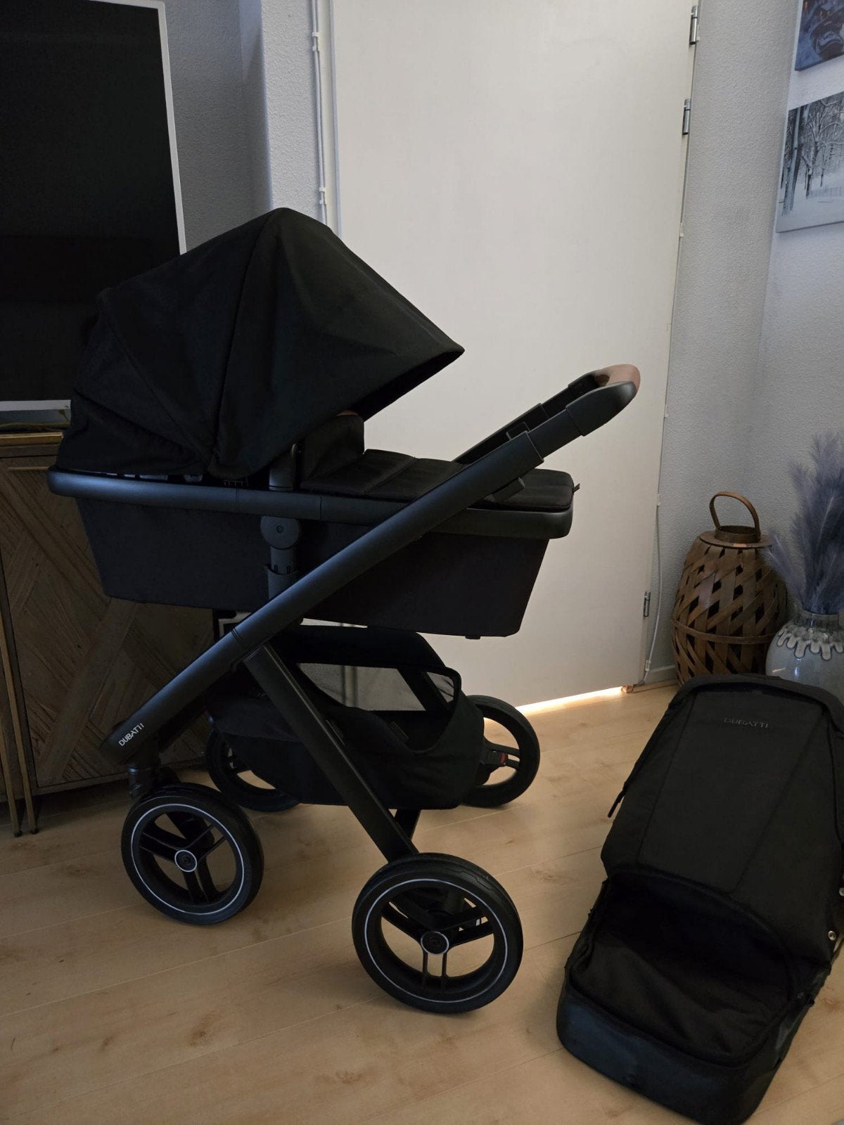Kinderwagen Dubatti E TWO zwart 2in1, Ophalen of Verzenden, Overige merken
