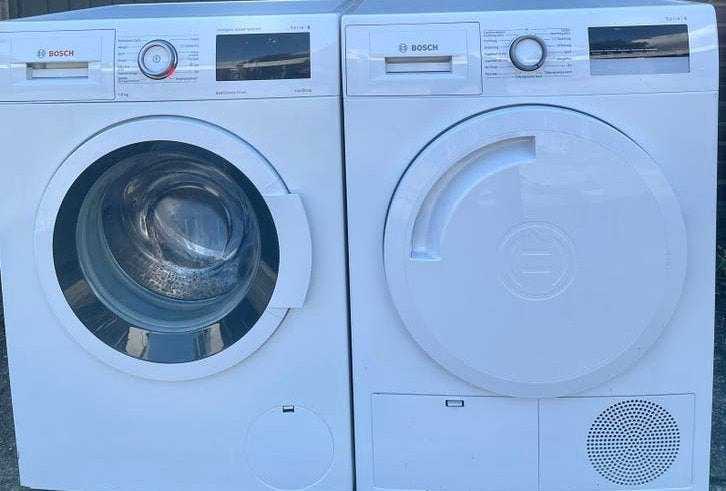 Mooie,Bosch I-DOS Wasmachine 8KG Warmtepompdroger 8KG A+++