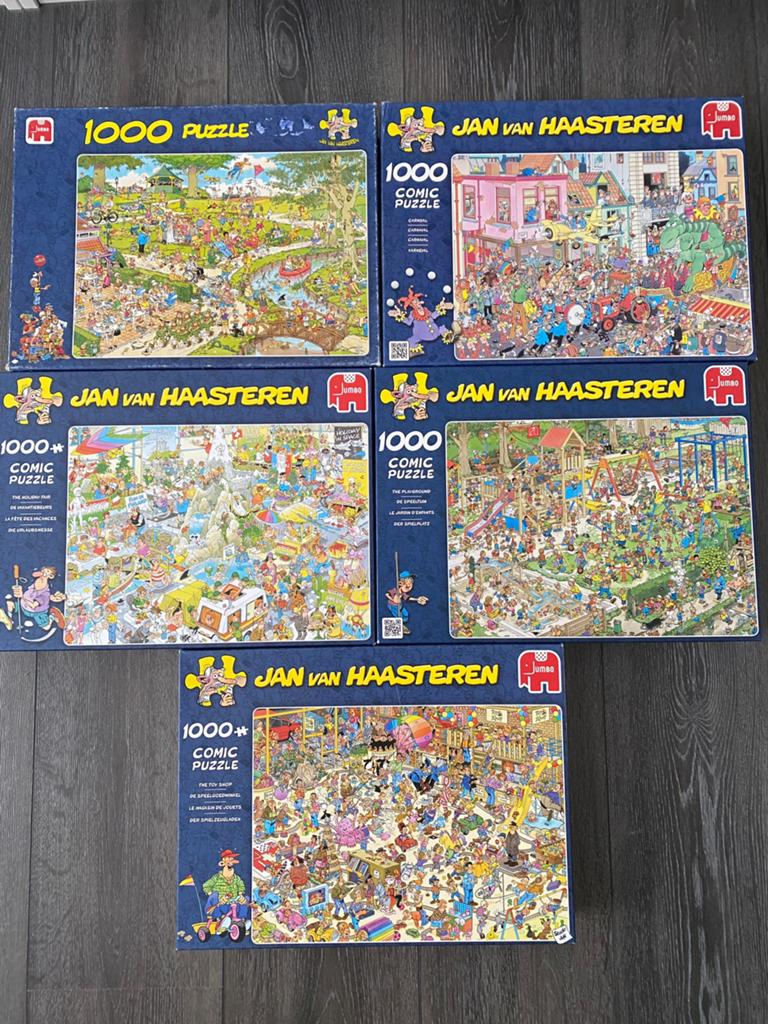 Puzzeld jan van Haasteren, Ophalen of Verzenden, 500 t/m 1500 stukjes, Zo goed als nieuw