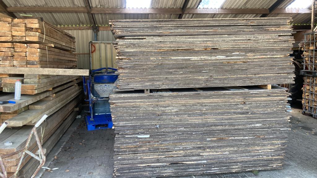 Betonplex betonplexplaten, Doe-het-zelf en Verbouw, Platen en Panelen, Ophalen, Gebruikt, Betonplex