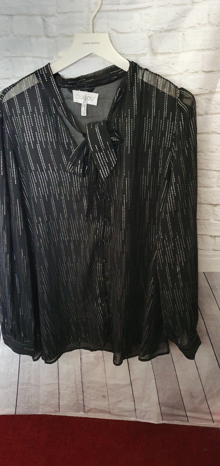 chalou mooie blouss mt 52, Verzenden, Nieuw, Maat 46/48 (XL) of groter, Blauw
