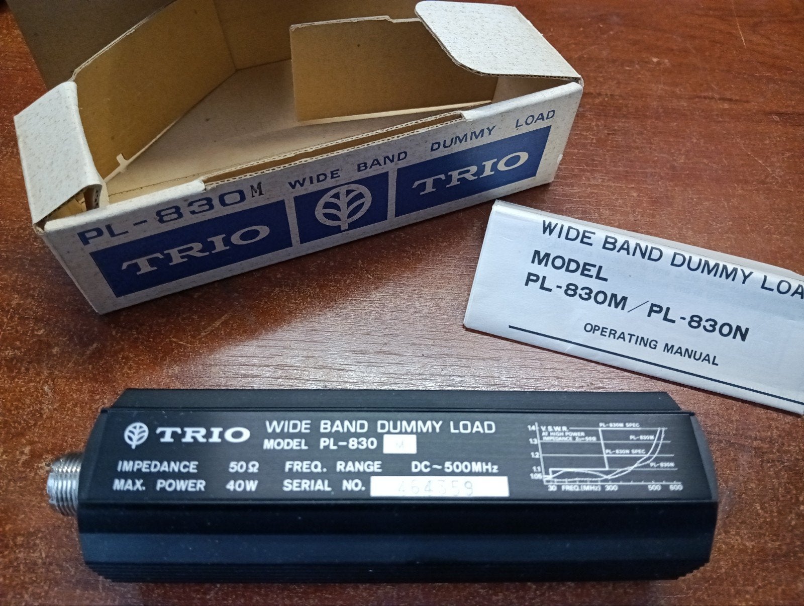 Trio PL-830M Wide Band Dummy Load - 40W, DC-500MHz, Ophalen of Verzenden, Zo goed als nieuw, Zender