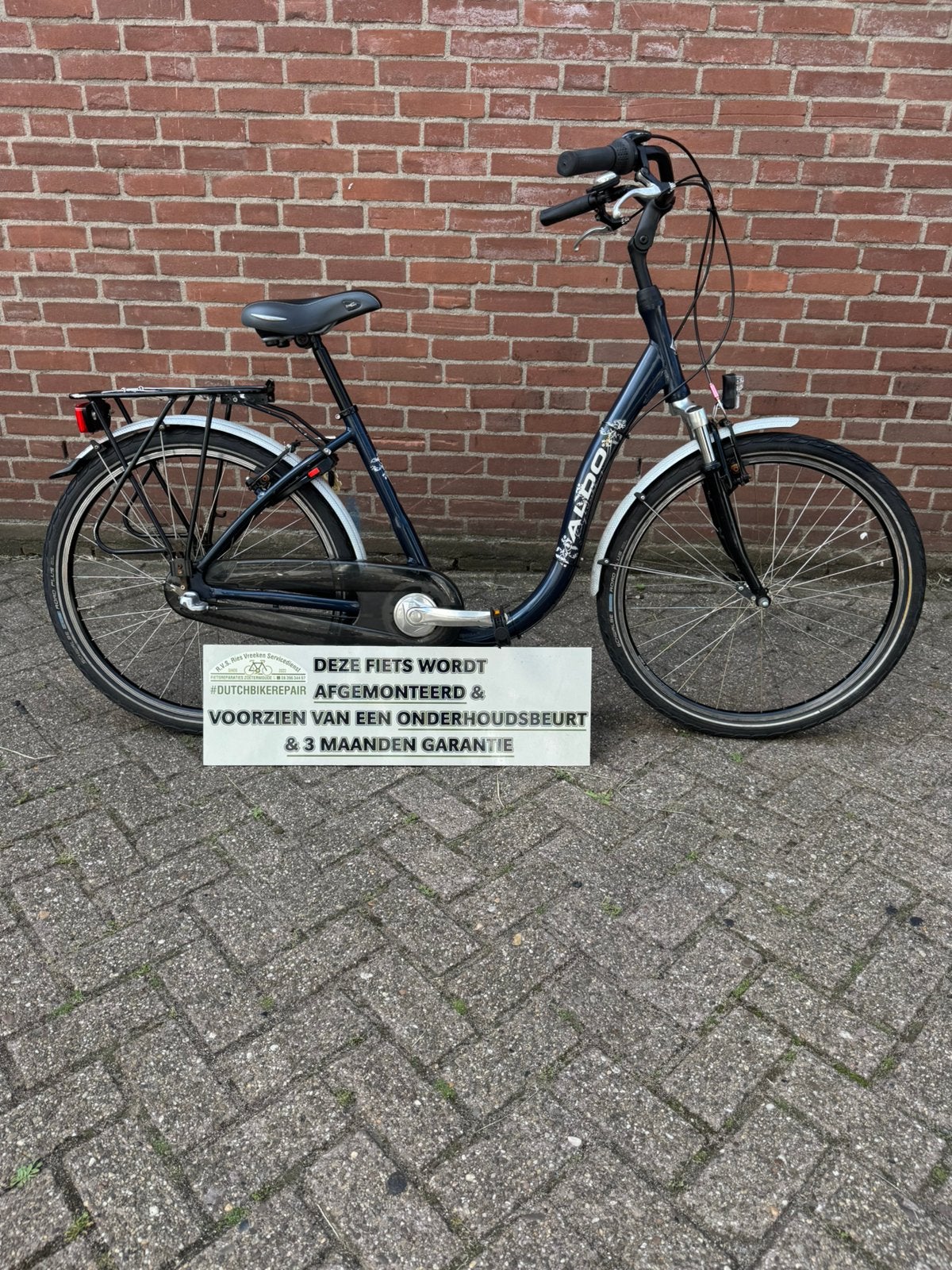 Aldo lage instapfiets 26inch, Gebruikt, Velgrem, Versnellingen, Minder dan 47 cm